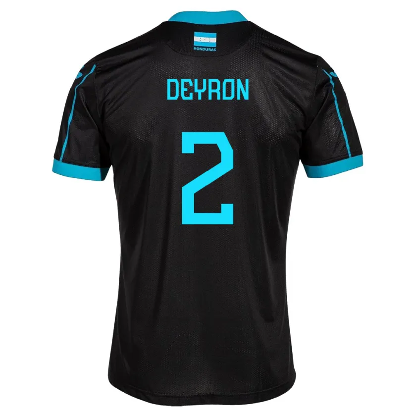 Danxen Kid Honduras Deyron Martínez #2 Black Away Jersey 24-26 T-Shirt