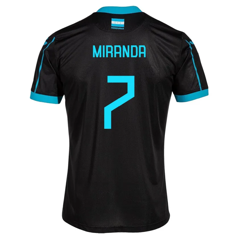 Danxen Kid Honduras Jeffry Miranda #7 Black Away Jersey 24-26 T-Shirt