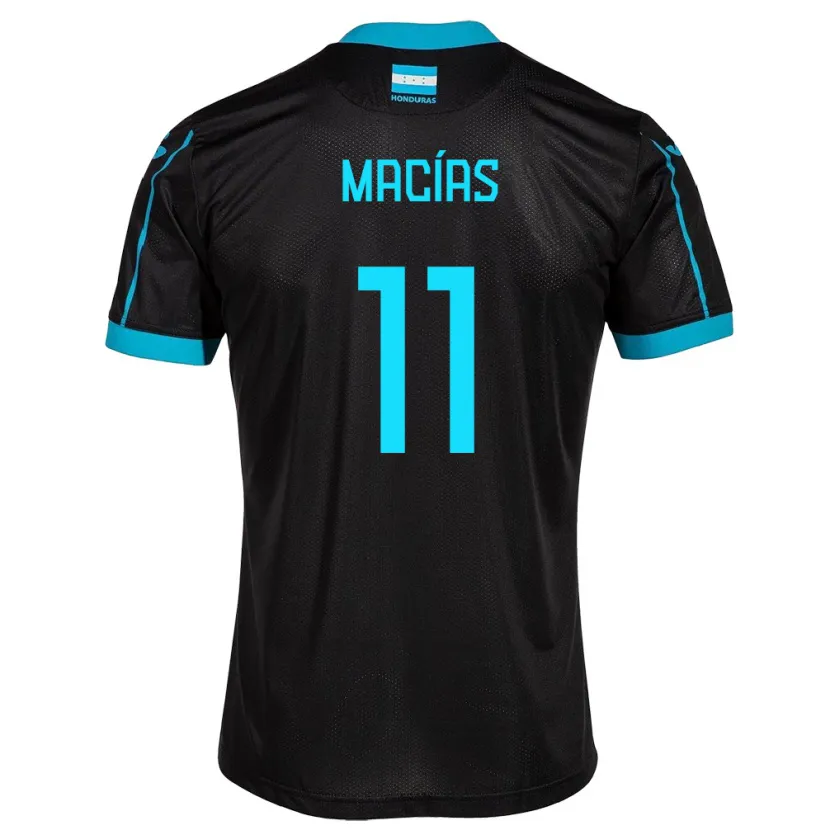 Danxen Kid Honduras Jefryn Macías #11 Black Away Jersey 24-26 T-Shirt