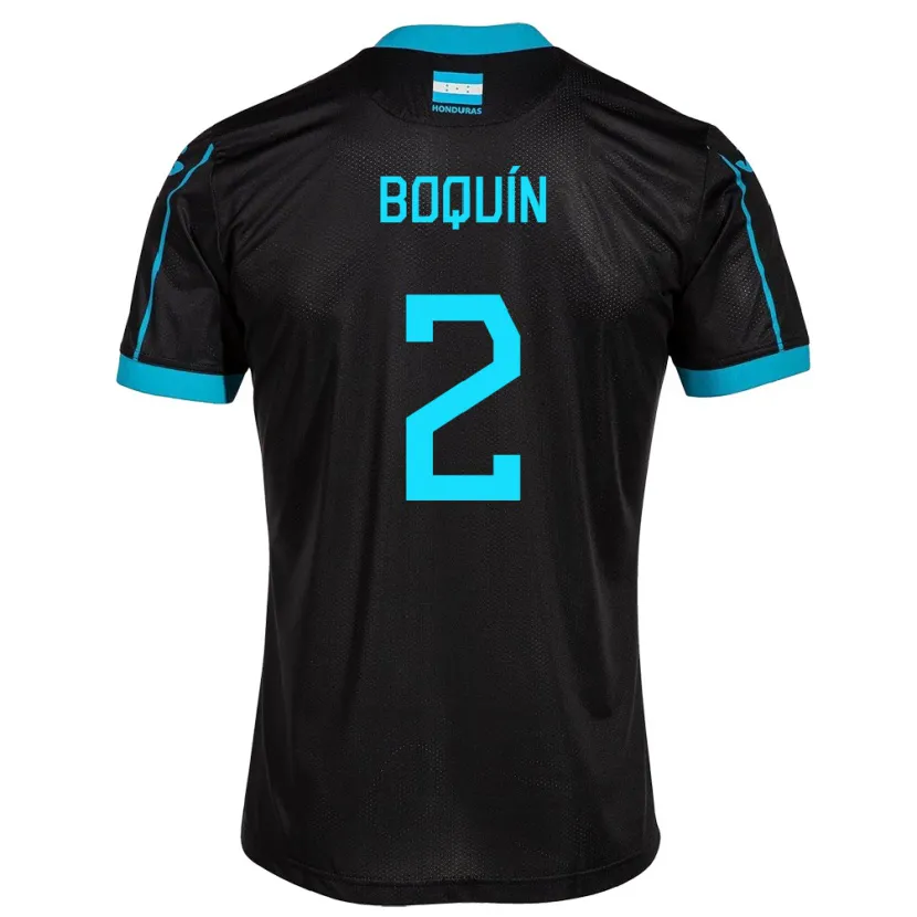 Danxen Kid Honduras Stiven Boquín #2 Black Away Jersey 24-26 T-Shirt