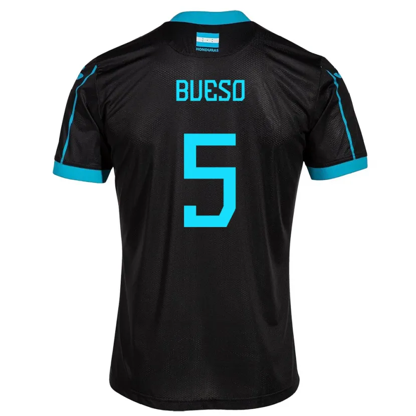 Danxen Kid Honduras Jonathan Bueso #5 Black Away Jersey 24-26 T-Shirt