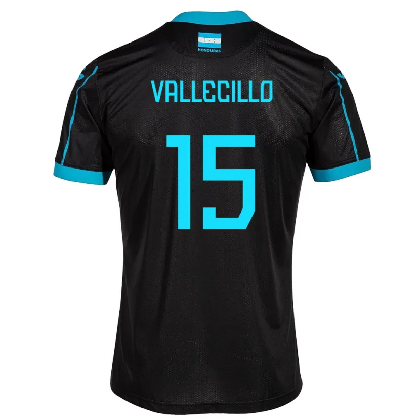 Danxen Kid Honduras Eric Vallecillo #15 Black Away Jersey 24-26 T-Shirt