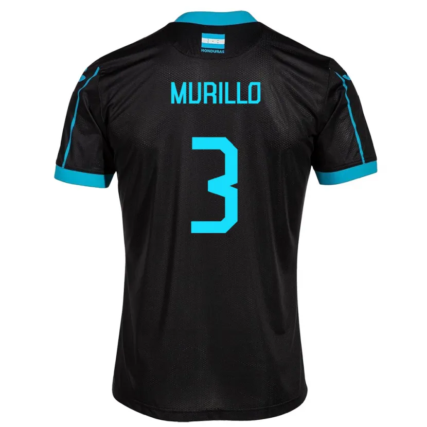 Danxen Kid Honduras Bárbara Murillo #3 Black Away Jersey 24-26 T-Shirt