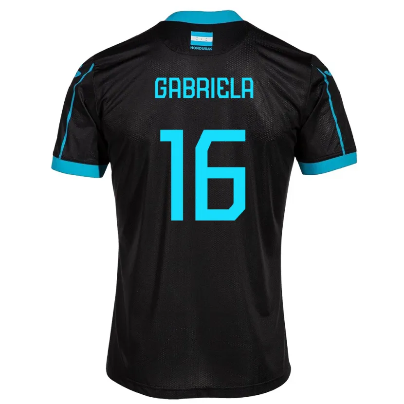 Danxen Kid Honduras Gabriela García #16 Black Away Jersey 24-26 T-Shirt