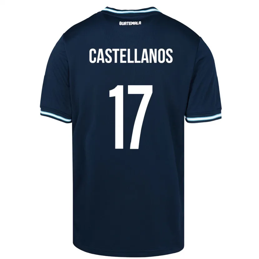 Danxen Kid Guatemala Óscar Castellanos #17 Blue Away Jersey 24-26 T-Shirt