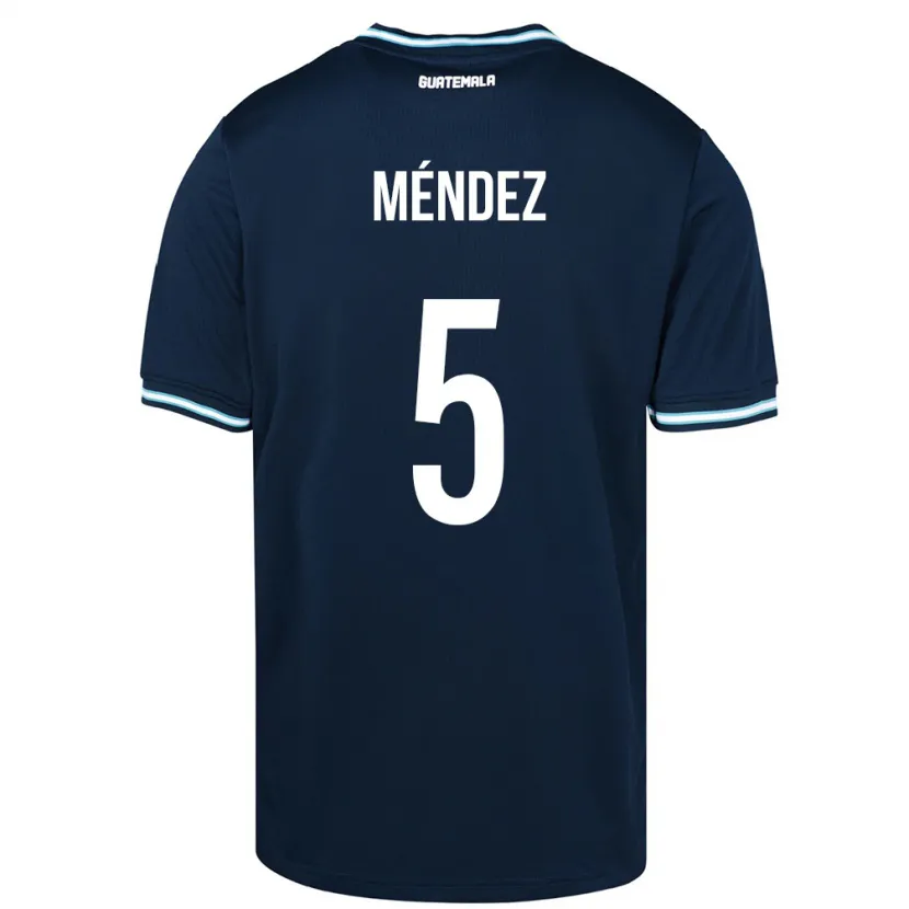 Danxen Kid Guatemala Diego Méndez #5 Blue Away Jersey 24-26 T-Shirt