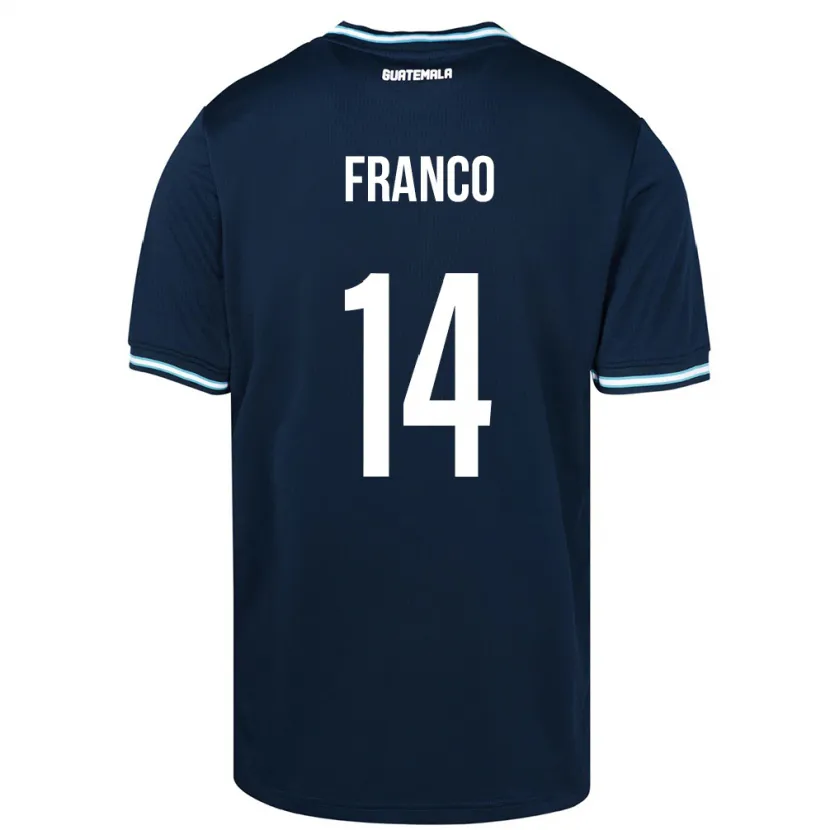 Danxen Kid Guatemala Jonathan Franco #14 Blue Away Jersey 24-26 T-Shirt