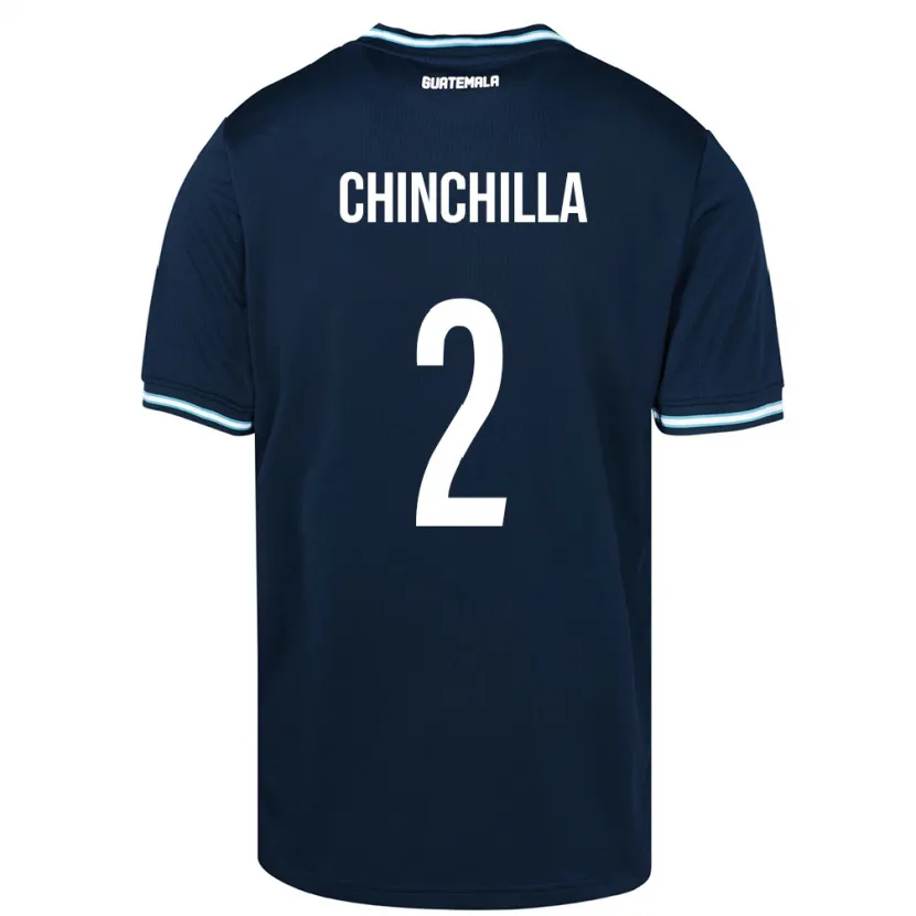 Danxen Kid Guatemala Nicolás Chinchilla #2 Blue Away Jersey 24-26 T-Shirt