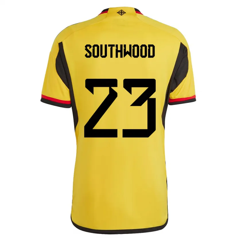 Danxen Kid Northern Ireland Luke Southwood #23 White Away Jersey 24-26 T-Shirt