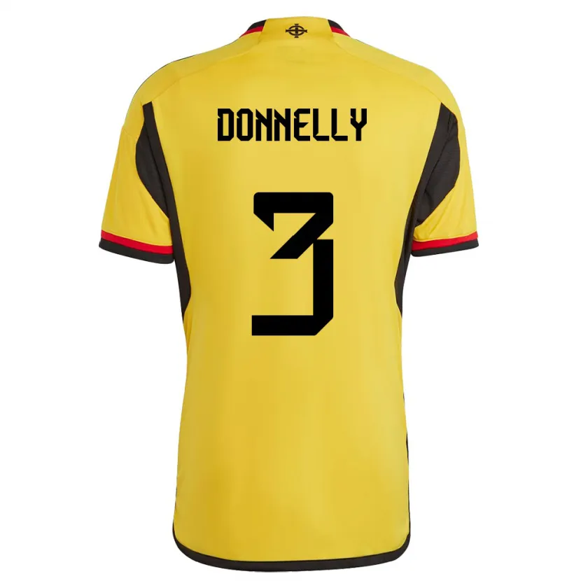 Danxen Kid Northern Ireland Aaron Donnelly #3 White Away Jersey 24-26 T-Shirt