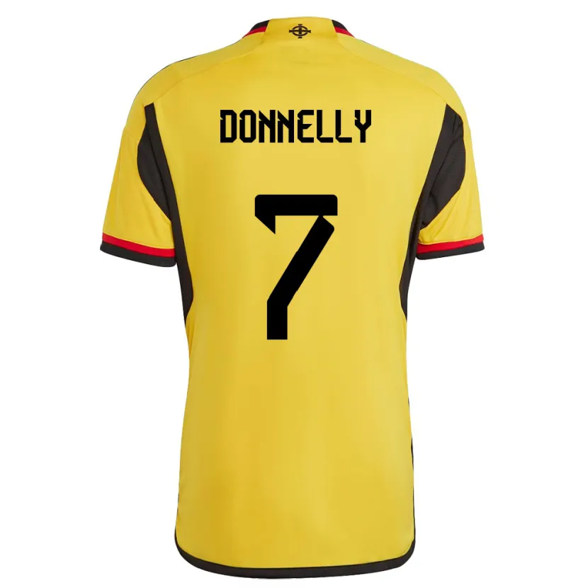 Danxen Kid Northern Ireland Caolan Donnelly #7 White Away Jersey 24-26 T-Shirt