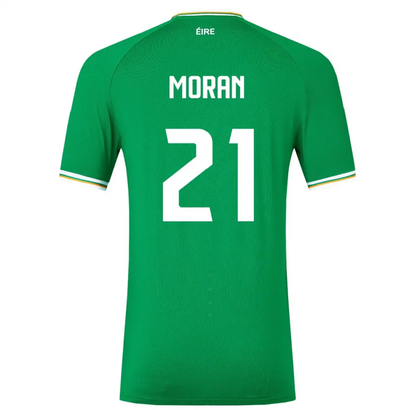 Danxen Men Ireland Andy Moran #21 Green Home Jersey 24-26 T-Shirt