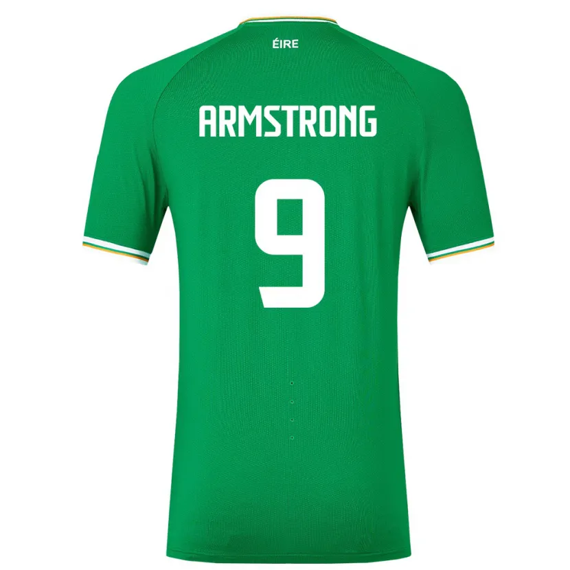 Danxen Men Ireland Sinclair Armstrong #9 Green Home Jersey 24-26 T-Shirt