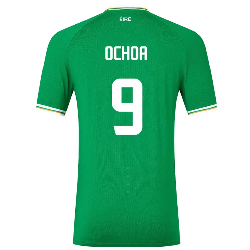 Danxen Men Ireland Aarón Ochoa #9 Green Home Jersey 24-26 T-Shirt