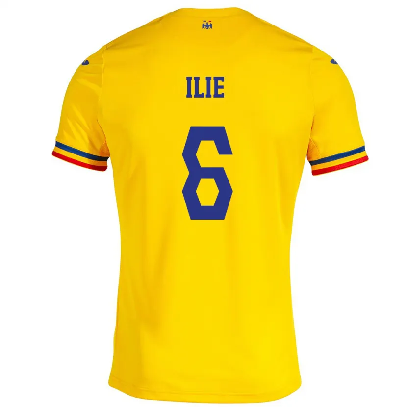 Danxen Men Romania Matei Ilie #6 Yellow Home Jersey 24-26 T-Shirt