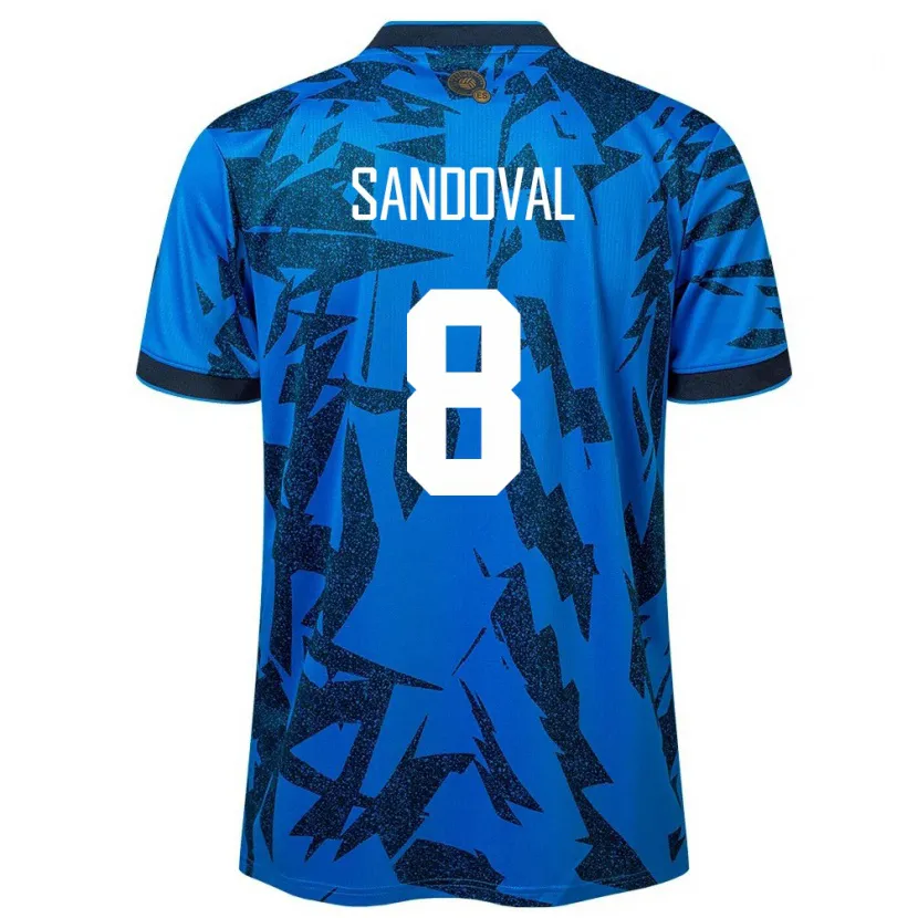 Danxen Men El Salvador Emerson Sandoval #8 Blue Home Jersey 24-26 T-Shirt