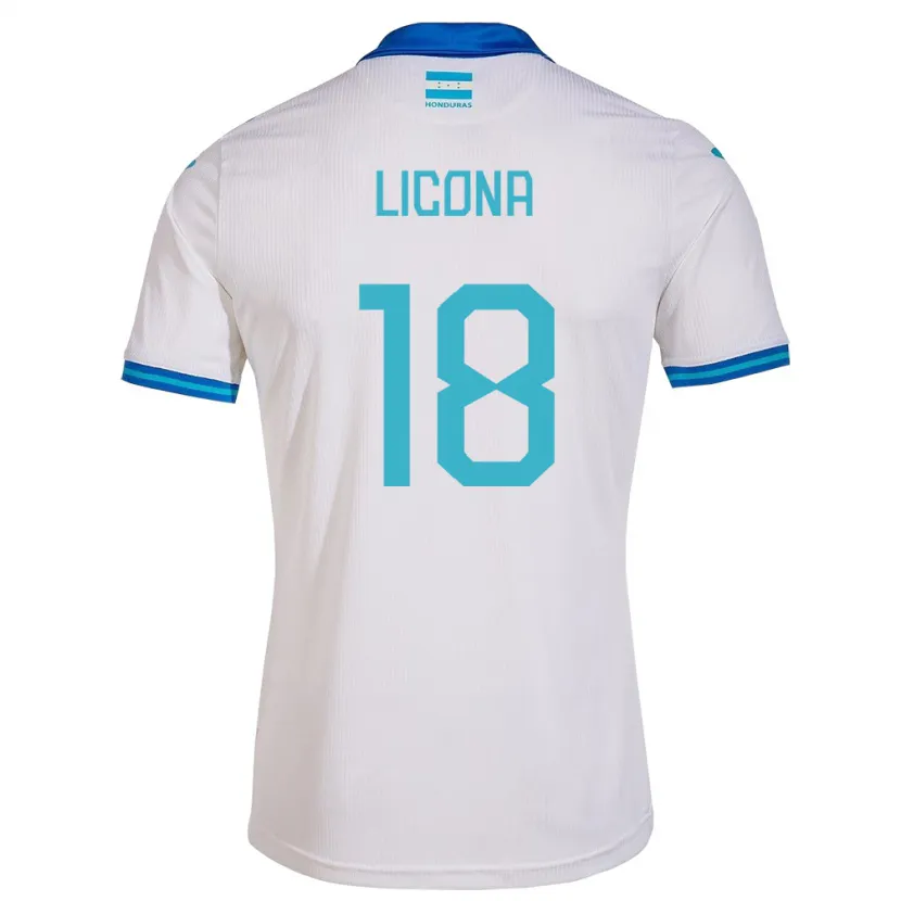 Danxen Men Honduras Marlon Licona #18 White Home Jersey 24-26 T-Shirt