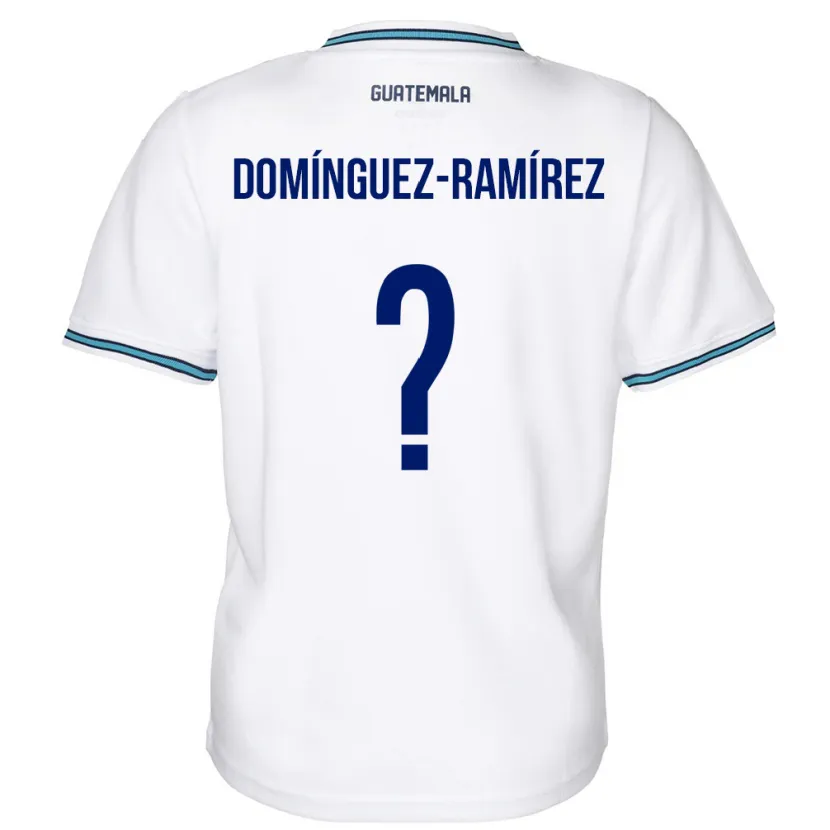 Danxen Men Guatemala Marco Domínguez-Ramírez #0 White Home Jersey 24-26 T-Shirt