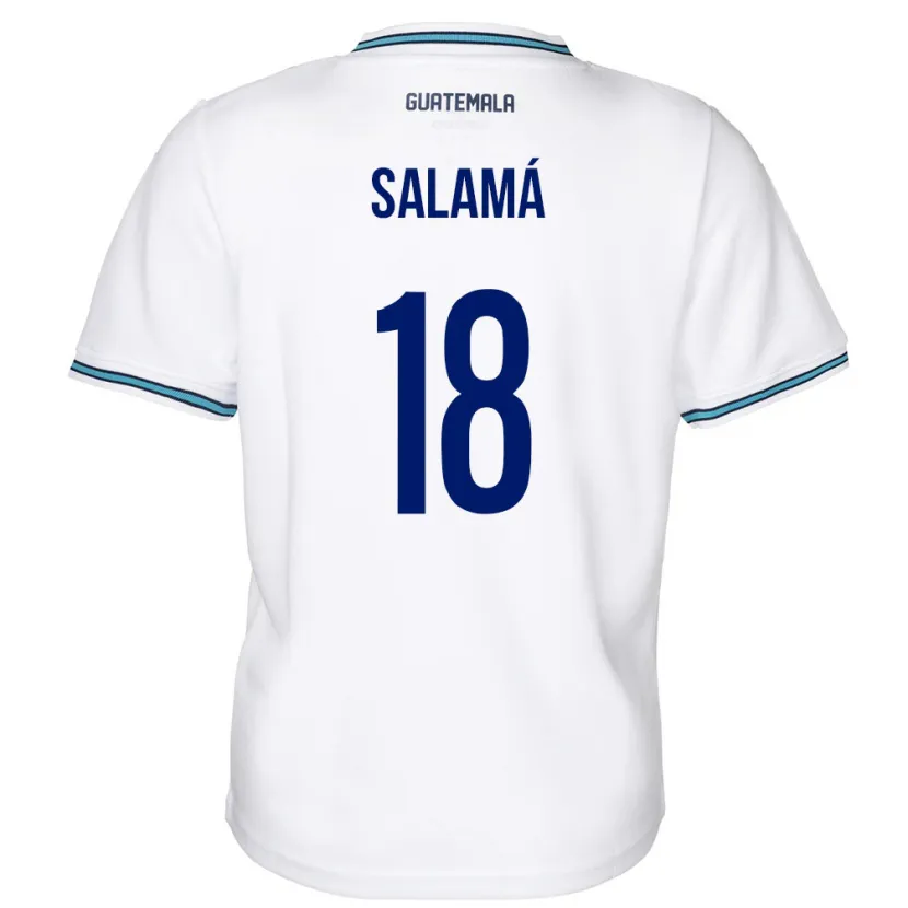 Danxen Men Guatemala Anthony Salamá #18 White Home Jersey 24-26 T-Shirt