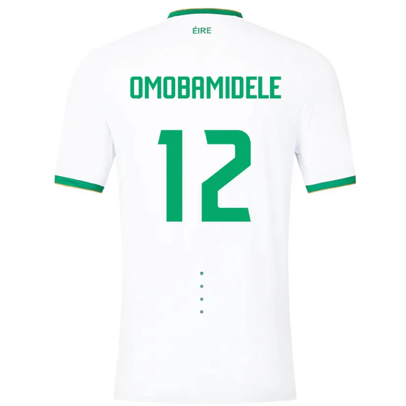 Danxen Men Ireland Andrew Omobamidele #12 White Away Jersey 24-26 T-Shirt