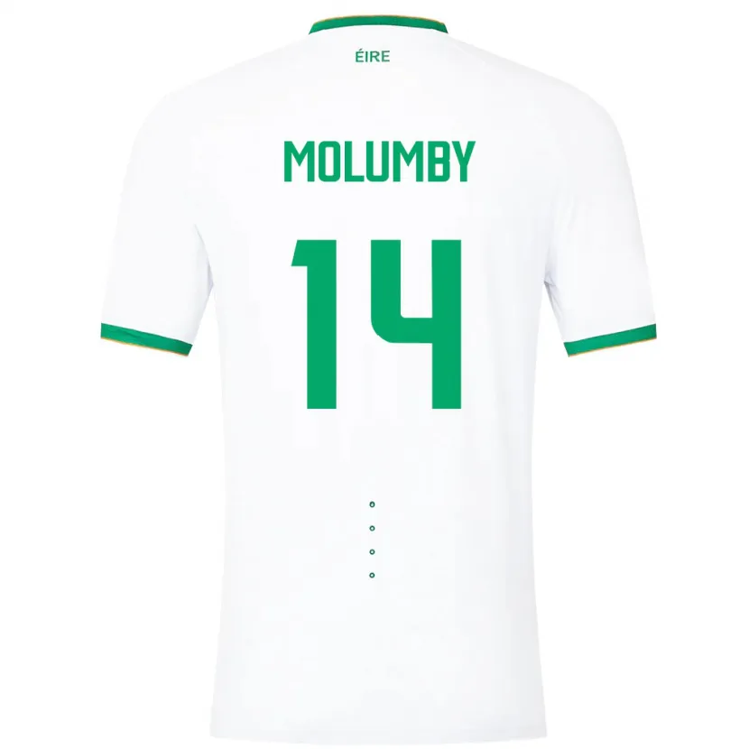 Danxen Men Ireland Jayson Molumby #14 White Away Jersey 24-26 T-Shirt