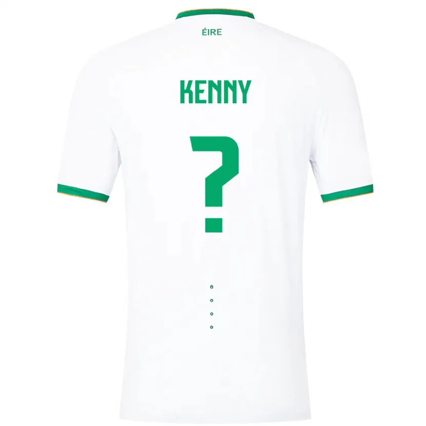 Danxen Men Ireland Johnny Kenny #0 White Away Jersey 24-26 T-Shirt