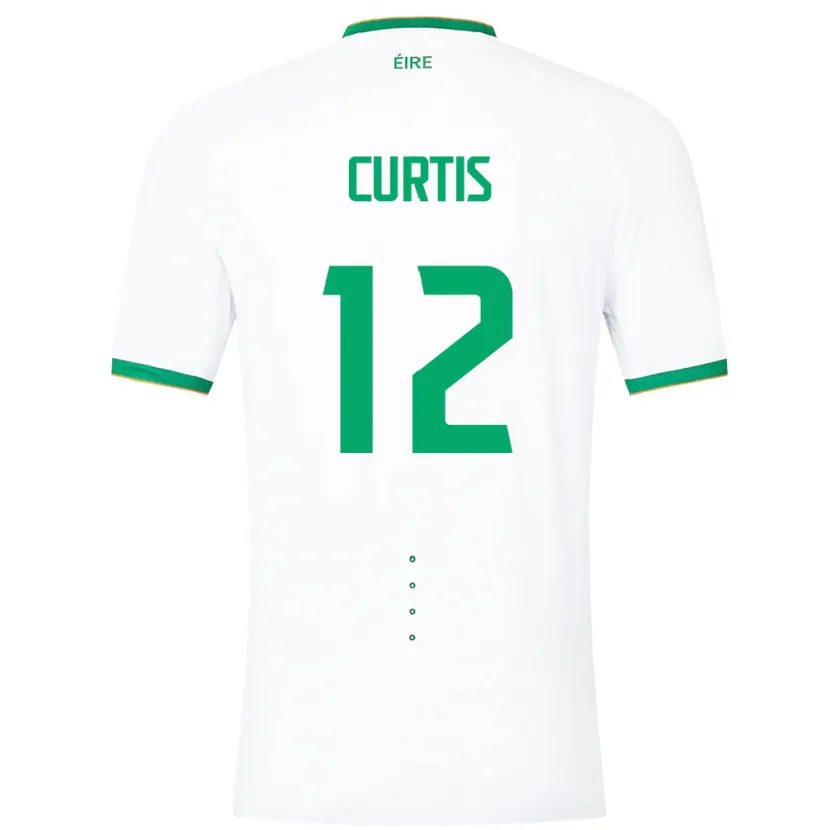 Danxen Men Ireland Sam Curtis #12 White Away Jersey 24-26 T-Shirt