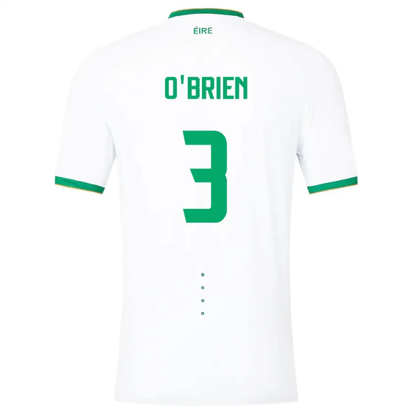 Danxen Men Ireland Luke O'brien #3 White Away Jersey 24-26 T-Shirt