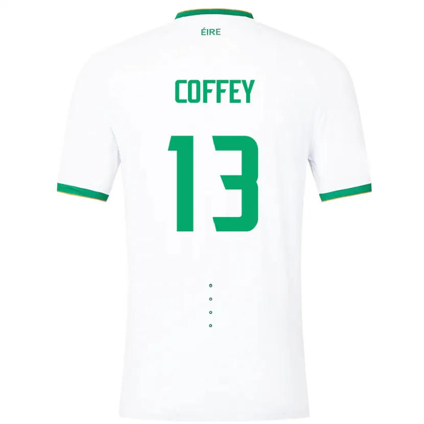 Danxen Men Ireland Fiachra Coffey #13 White Away Jersey 24-26 T-Shirt