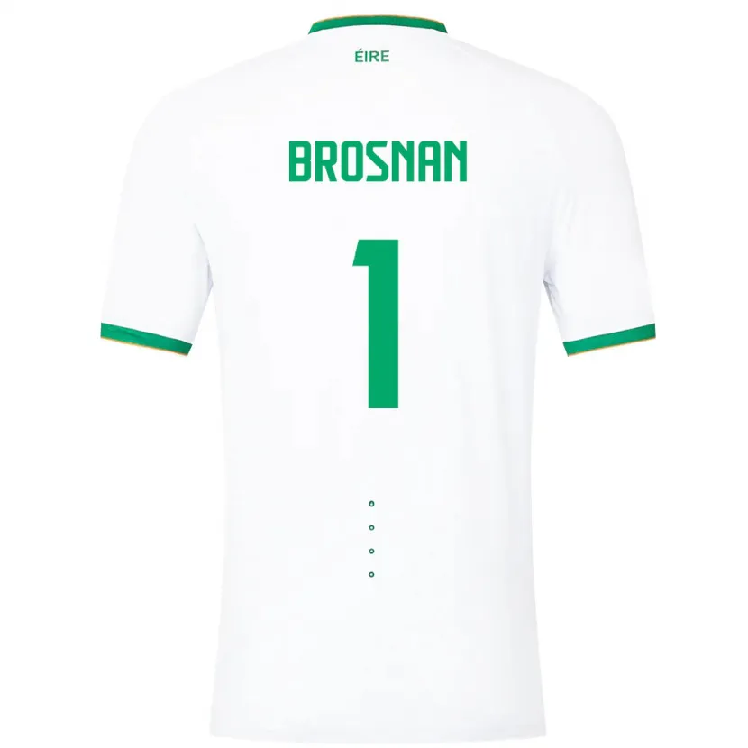 Danxen Men Ireland Courtney Brosnan #1 White Away Jersey 24-26 T-Shirt