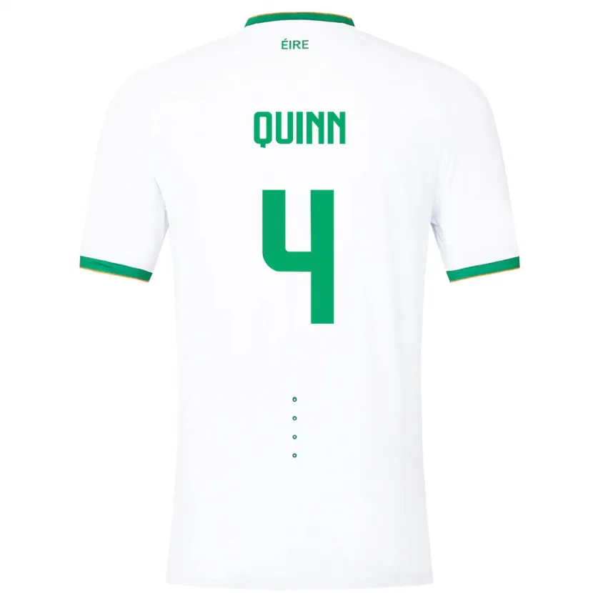 Danxen Men Ireland Louise Quinn #4 White Away Jersey 24-26 T-Shirt