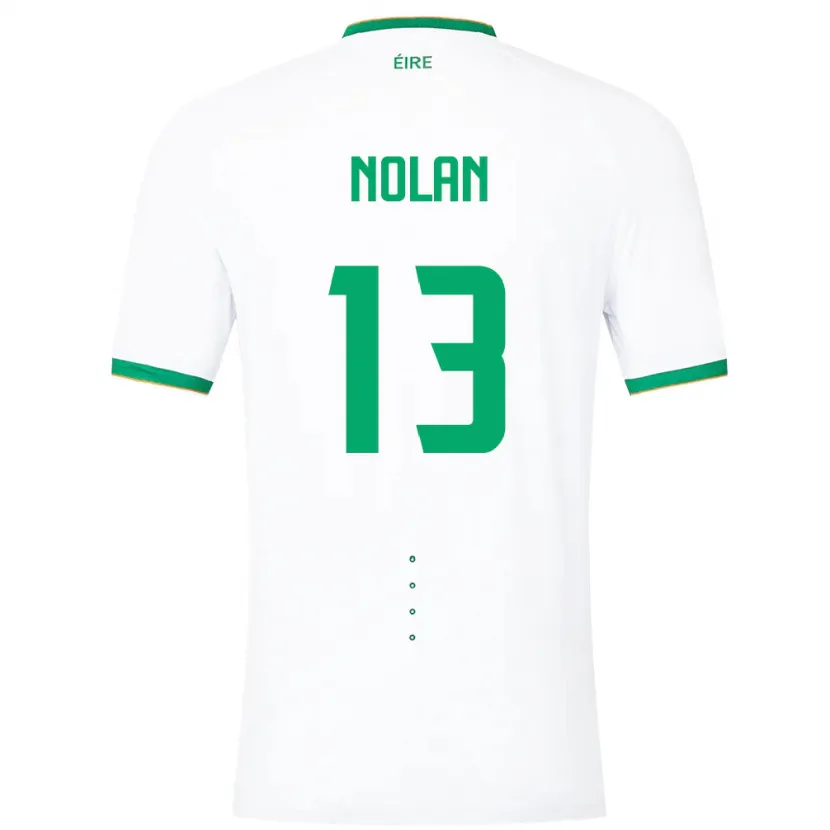 Danxen Men Ireland Hayley Nolan #13 White Away Jersey 24-26 T-Shirt