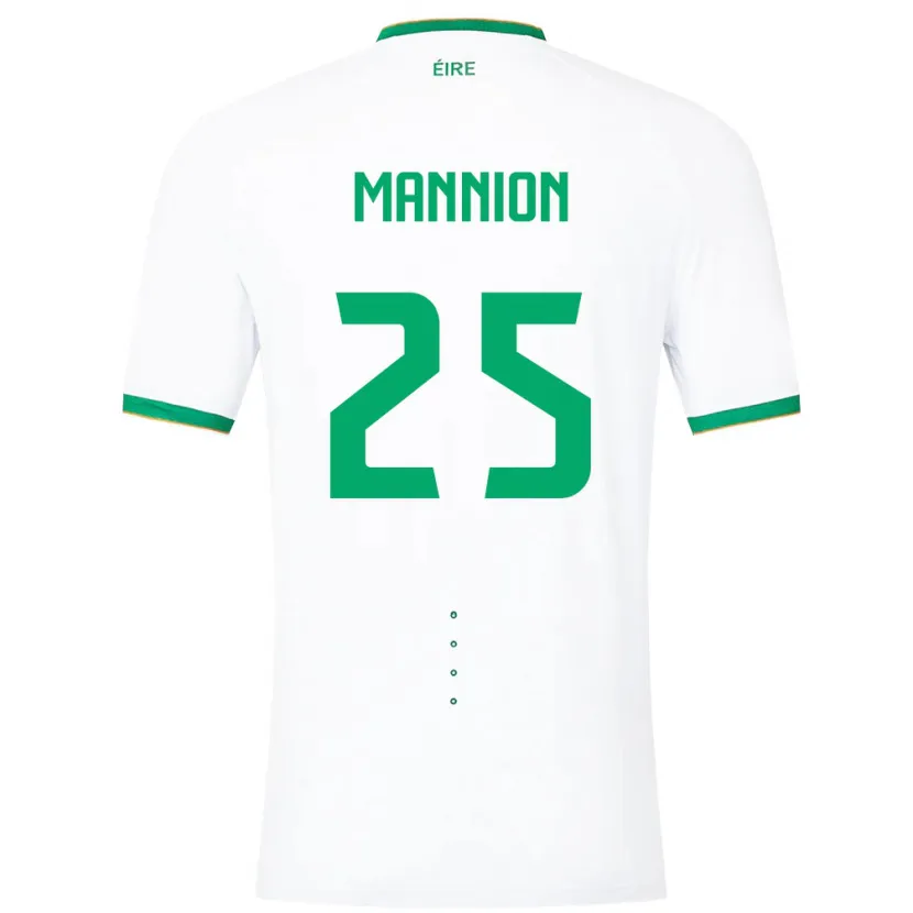 Danxen Men Ireland Aoife Mannion #25 White Away Jersey 24-26 T-Shirt