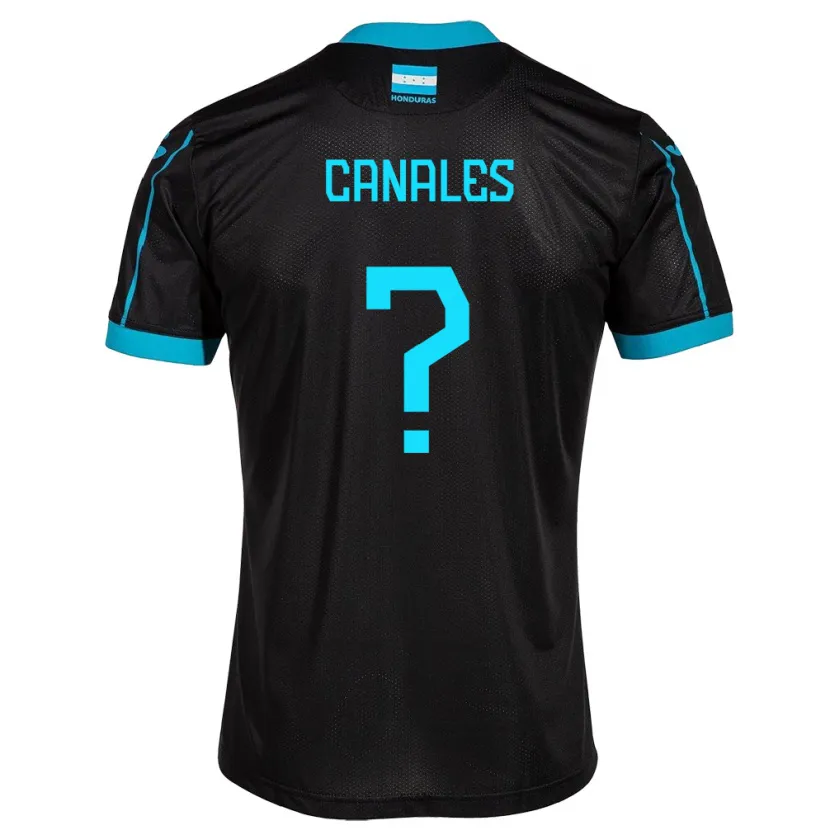 Danxen Men Honduras Cristian Canales #0 Black Away Jersey 24-26 T-Shirt