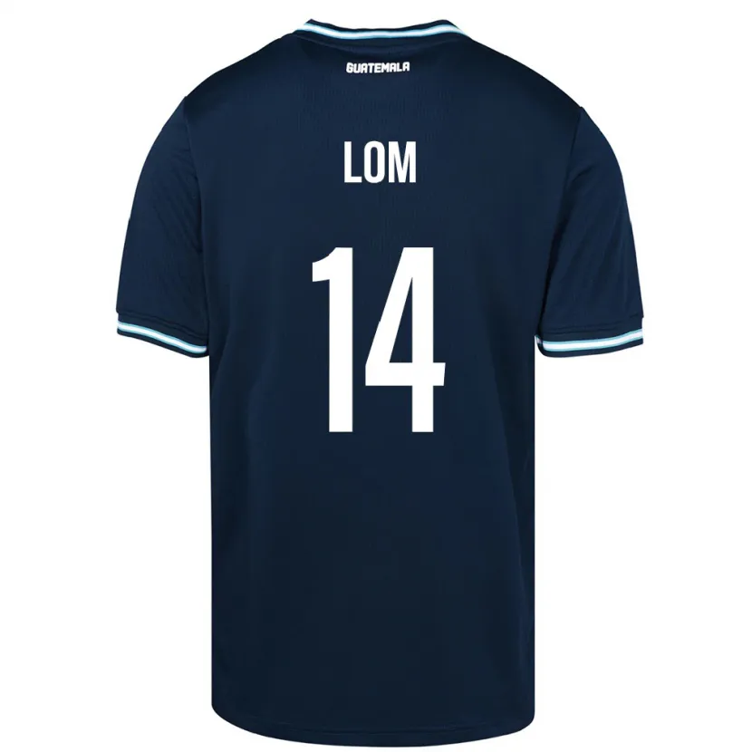 Danxen Men Guatemala Darwin Lom #14 Blue Away Jersey 24-26 T-Shirt