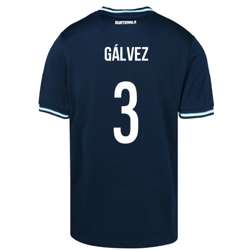 Danxen Men Guatemala Fredy Gálvez #3 Blue Away Jersey 24-26 T-Shirt