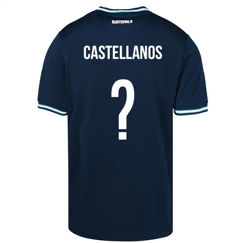 Danxen Men Guatemala Jezmin Castellanos #0 Blue Away Jersey 24-26 T-Shirt