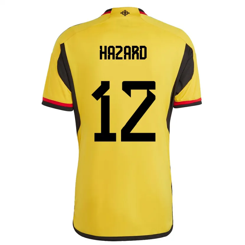 Danxen Men Northern Ireland Conor Hazard #12 White Away Jersey 24-26 T-Shirt