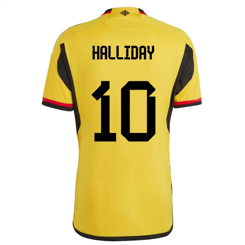 Danxen Men Northern Ireland Keri Halliday #10 White Away Jersey 24-26 T-Shirt