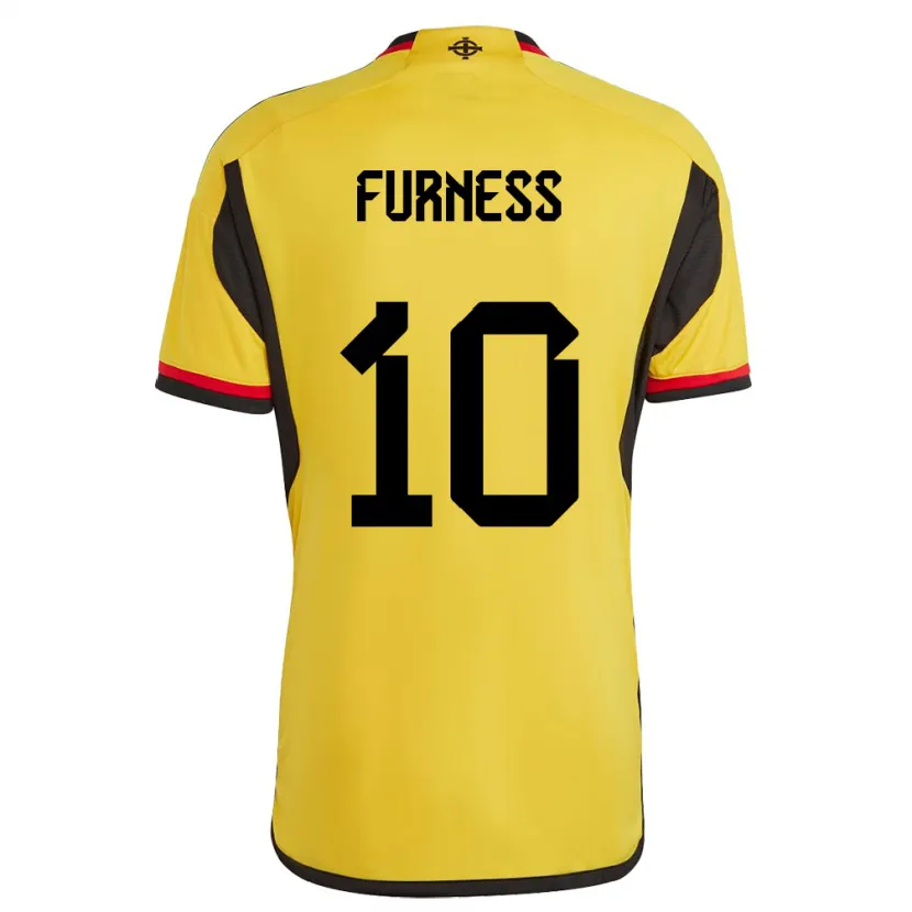 Danxen Men Northern Ireland Rachel Furness #10 White Away Jersey 24-26 T-Shirt