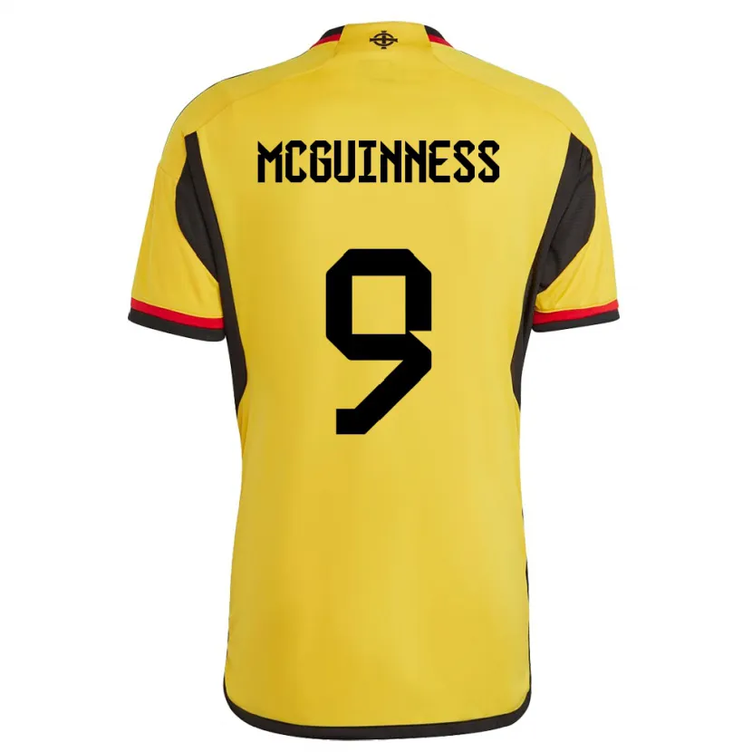 Danxen Men Northern Ireland Kirsty Mcguinness #9 White Away Jersey 24-26 T-Shirt