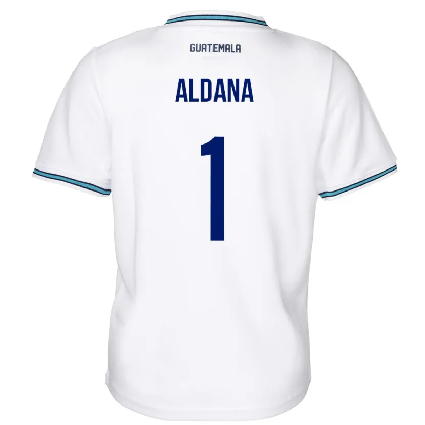 Danxen Women Guatemala David Aldana #1 White Home Jersey 24-26 T-Shirt