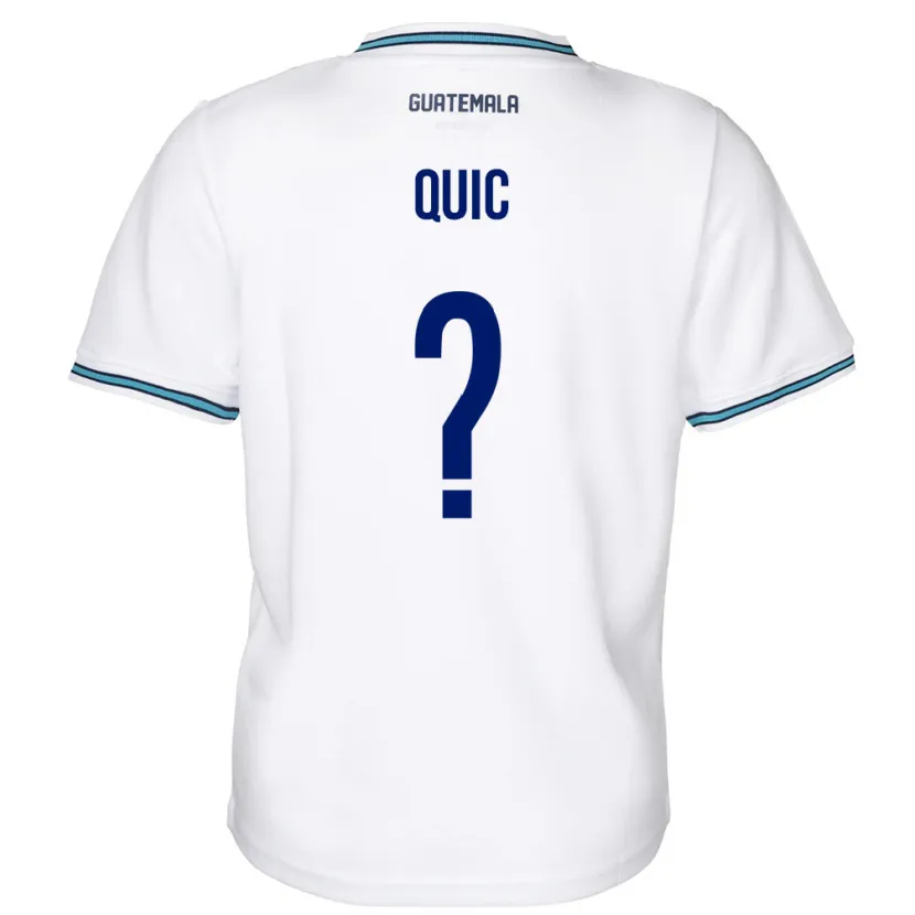 Danxen Women Guatemala Matthew Quic #0 White Home Jersey 24-26 T-Shirt