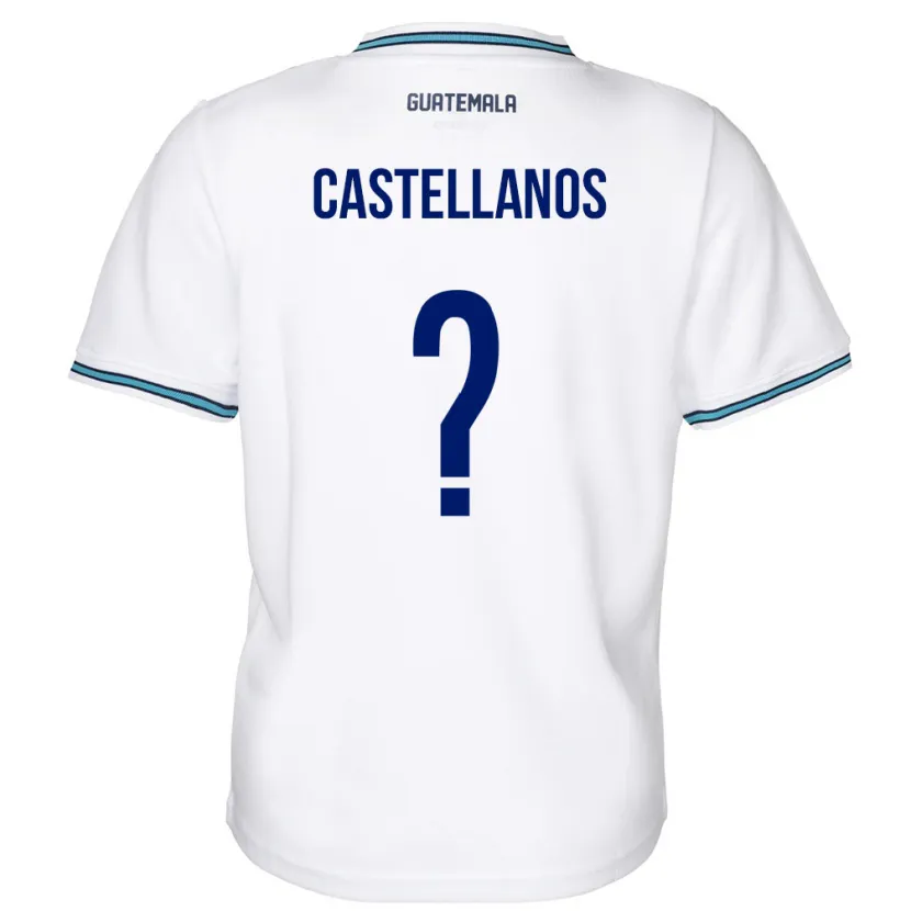 Danxen Women Guatemala Jezmin Castellanos #0 White Home Jersey 24-26 T-Shirt