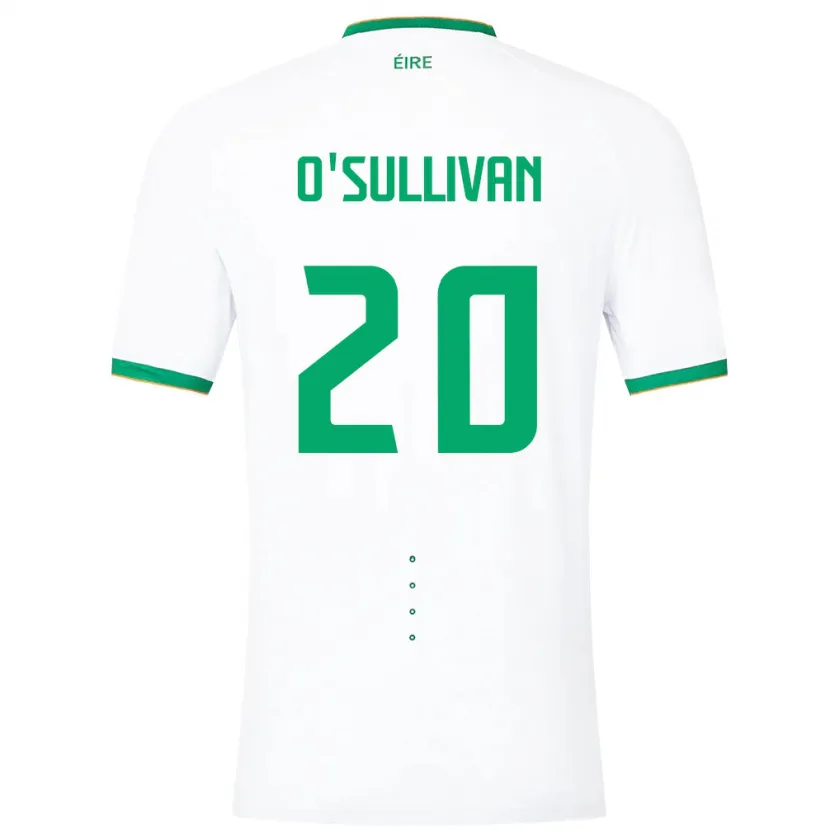 Danxen Women Ireland Cathal O'sullivan #20 White Away Jersey 24-26 T-Shirt