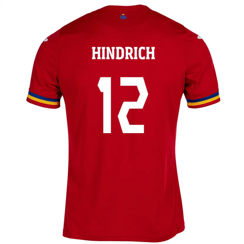 Danxen Women Romania Otto Hindrich #12 Red Away Jersey 24-26 T-Shirt