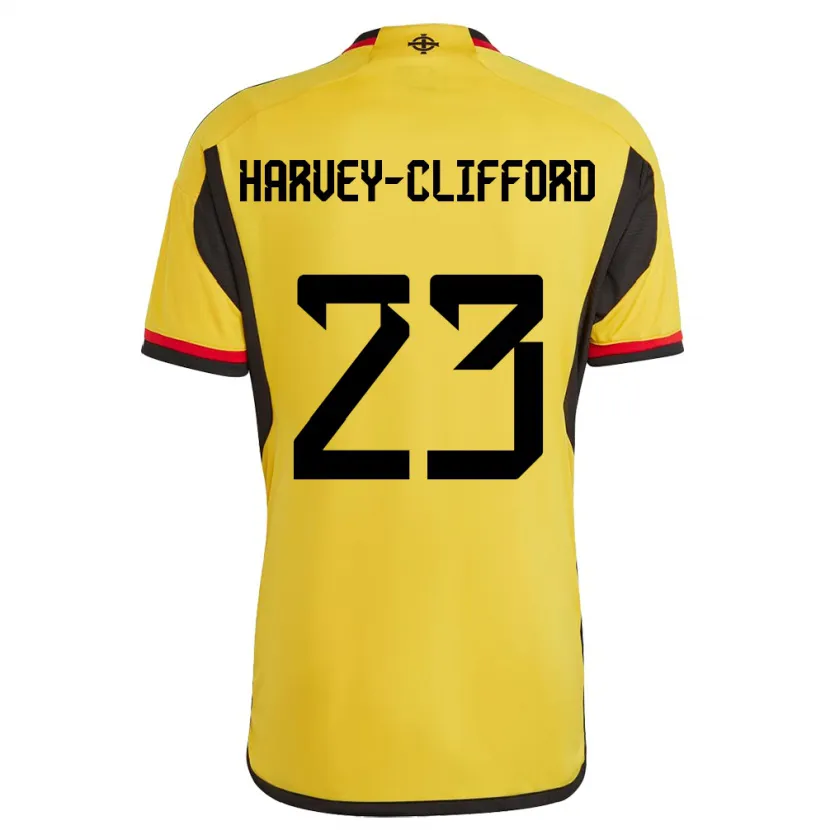 Danxen Women Northern Ireland Maddy Harvey-Clifford #23 White Away Jersey 24-26 T-Shirt