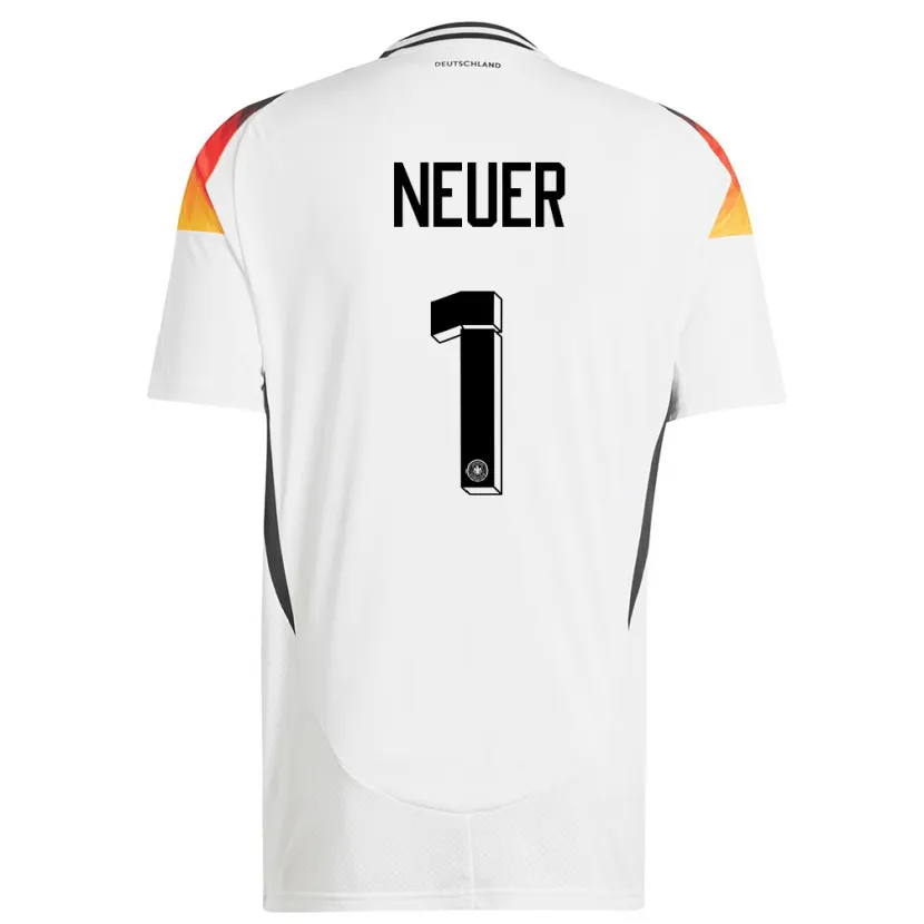 Danxen Kid Germany Manuel Neuer #1 White Home Jersey 24-26 T-Shirt