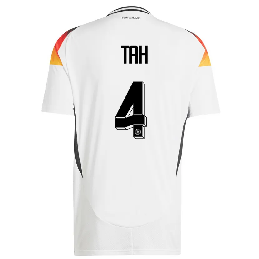 Danxen Kid Germany Jonathan Tah #4 White Home Jersey 24-26 T-Shirt