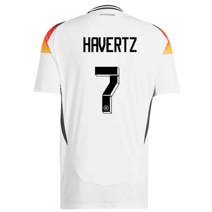 Danxen Kid Germany Kai Havertz #7 White Home Jersey 24-26 T-Shirt